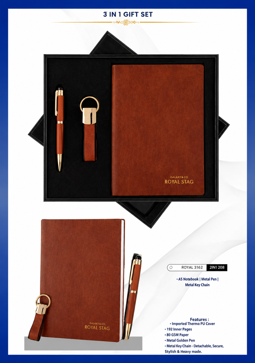 Royal Stag 3 in 1 Gift Set